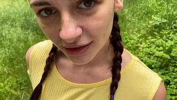 Preview 1 of Jm Sxe - Fucked a thin nymphu in the forest