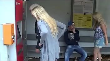 Preview 1 of Ecuador R - Mega cumshot!!!3 whores milking young cock Public Lena-Loch Dirty-Priscilla