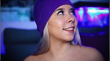 Preview 4 of Innocent Slim Tits - Sexy Colombian blonde loves sucking her dude&#039_s cock for you