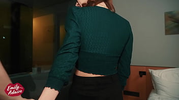 Preview 1 of Tall Lady Fucking Small Man - midnight fuck with my Swedish friend Valkyria