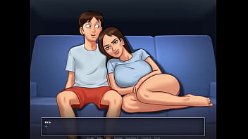 Preview 4 of Brother Shere A Bed Sister - Summertime Saga Cap 7 - Follando Con Mi Hermanastra En mi Cama