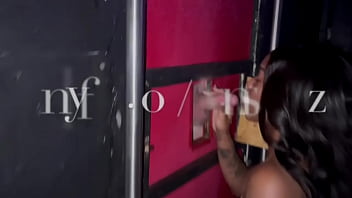 Preview 1 of Mandy Muse Cocks - Ebony slut at gloryhole