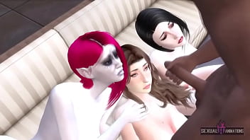 Preview 4 of Musta Been The New 1 - We Hired a Guy to Have Sex With the Three of us - Sexual Hot Animations