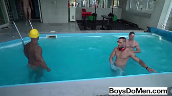 Preview 1 of Guy School Monster - Bareback on the Rooftop at BoysDoMen