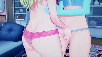 Preview 1 of Cotor Sex - Peach and Rosalina have passionate lesbian sex. Mario Hentai.