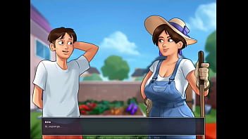 Preview 3 of Kordia Iran - Summertime Saga Cap 12 - Trabajando En El Jardin De La MILF Diana