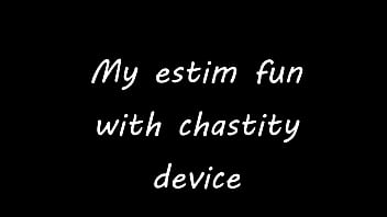 Preview 1 of Japon Dul Porno - Estim cum milking with electro chastity device