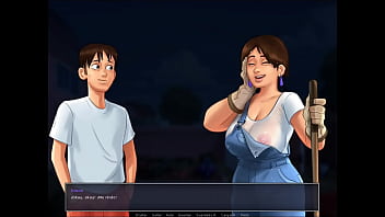 Preview 2 of Retro Tanned - Summertime Saga Cap 11 - Trabajando Para La MILF Diana