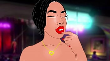 Preview 2 of Garter Tranny - Curvy girl Destiny big ass Nude Model anime cartoon Shoot