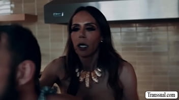 Preview 4 of Mother Daughter Son Sex Story - Straight stepson analed by Trans woman