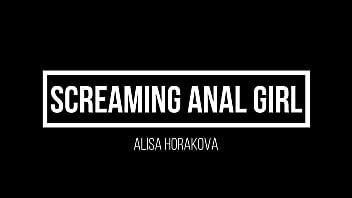 Preview 1 of Sex With Piriod - SCREAMING ANAL GIRL! Alisa Horakova FIRST ANAL EVER!