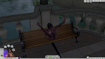 Preview 4 of Student Pays College - shemale covered in sperm walking in public sims 4