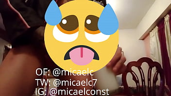 Preview 3 of Cheating On Wifeche - Masturbating in livingroom cumming in milk cup alternative boy bisexual 21 cms cock (trailer)