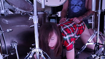 Preview 4 of Ariel Rayborn - Stepmom gets stuck in Drum Set Stepson helps