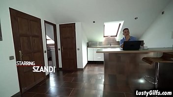 Preview 1 of Little Frist Time Pussy - Beautiful mature blonde Szandi wanting to fuck a young stud and takes his cock inside her mature pussy