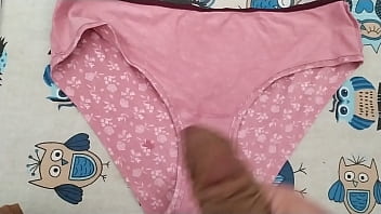 Preview 2 of Tranny Barbie Cums - Corrida en bragas de mujer 61 (cum in pants oficial my wife)