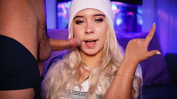 Preview 2 of Bbc Ameteurs - Blonde sucks a cock passionately