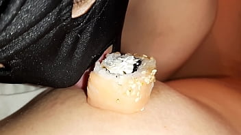 Preview 2 of Fingering Sparm Come Ou - Two girlfriends ate sushi from my body - Lesbian Illusion Girls