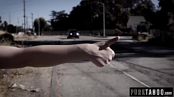 Preview 1 of Fringing Sex - Couple Picks Up Hitchhiker and Has Threesome