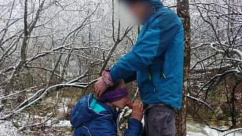 Preview 2 of Rasi Kanna Sex - Public Blowjob And Cum Swallow Near The Mountain River