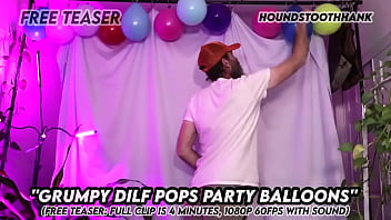 Preview 3 of Hidden Hotel Rape - Grumpy DILF Pops Party Balloons