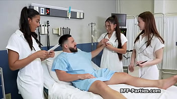 Preview 1 of Rasmi Aloan - Sexy medics running extra tests on hard cock