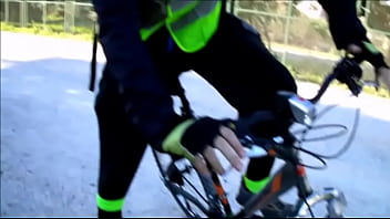 Preview 1 of Sexy Blonde Teen Fuck - A bicycler cums on our feet