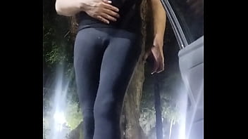 Preview 4 of Masturbation With A Ring - Alely saliendo al parque a exhibirse