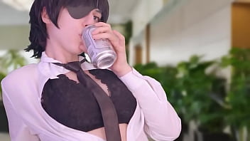 Preview 2 of Nadia Spanked - Himeno Fucks Her Coworkers After Losing A Bet | Chainsaw Man