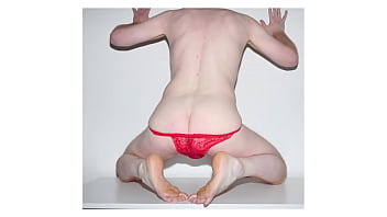 Preview 3 of Yoni Locks - Red panties photoshoot slideshow