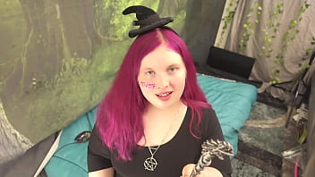 Preview 1 of Sheetal Hot Sex - BBW Witch Halloween Tranny Ask to Worship Her Big Cock