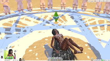 Preview 4 of 10 Men Xxx One Woman - layers of cum mod sims 4 bukkake