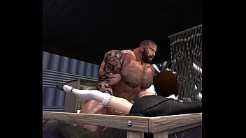 Preview 1 of Fonsex - big duane bRown stretches TighT aSiAn pussy beyond iTs limits