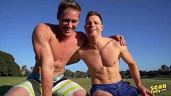 Preview 1 of Wife Toung Touch Rape - (Dean,  Jax) Are Both Laying Pipe Today - Sean Cody