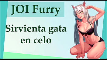 Preview 1 of Natasha Malkova S Alan Stafford - JOI Furry hentai. Sirvienta maid en celo.