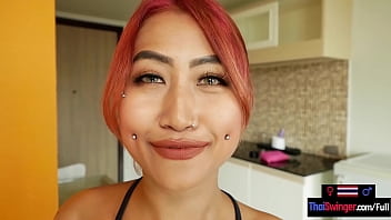 Preview 1 of Compel Ball - Kinky amateur Asian teen named Fang blowjob and sex on camera