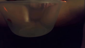 Preview 1 of Girls Like Anal Sex Tanzanians - Chubby cums by humping a bowl