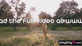 Preview 3 of Sex Videos 9yer - Petite Filipino teen Kit Rysha stripping and posing outdoor for Playboy