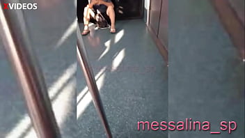 Preview 3 of Feet My Wife - MESSALINA - LATINA MILF WITH NO PANTIES FLASHES HER WET SHAVED PUSSY TO A STRANGER IN THE SUBWAY WHILE HE WAS TAKING PICTURES