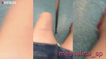 Preview 4 of Feet My Wife - MESSALINA - LATINA MILF WITH NO PANTIES FLASHES HER WET SHAVED PUSSY TO A STRANGER IN THE SUBWAY WHILE HE WAS TAKING PICTURES