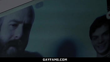 Preview 1 of Drilled On The Table - Stepfather Finds out His Cute Boy Strips Down and Jerks It for His Many Online Followers - Gayfams