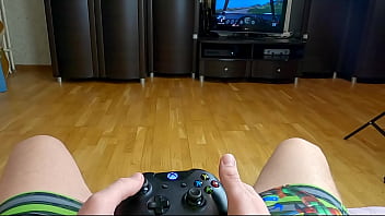 Preview 1 of Lehrer Bang Teens - Stepbrother Tries To Play Video Game While Pervert Stepsister Seduces Him To Fuck For The First Time! Active porn video by Nata Sweet