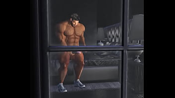Preview 3 of Tell Me In Wpf - spying on super hunk chris chester thru bedroom window