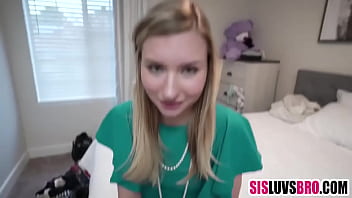 Preview 1 of Scool Sex3 - Stepsister stops prayer to fuck stepbrother
