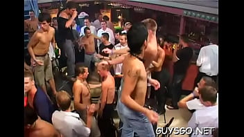 Preview 2 of Romantic Hq Sex - Sexy dudes partying hard