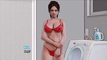 Preview 1 of Xnxx Student Bigbang - Max&#039_s Life Temporada 3 Cap 123 - mi madrastra me chupa la polla y luego me al follo en el sofa