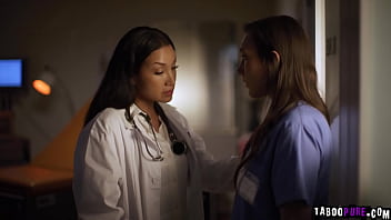 Preview 2 of Boy And Boys Anal Sex - Doctor Vicki Chase plans to use nurse Sinn Sages romantic feelings to her advantage