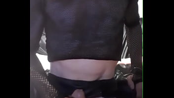 Preview 2 of By A Pond - Crossdresser Cums on cam amatuer
