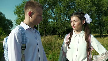 Preview 1 of Long Lachi Xxx Video - Very Small 18yo with Body Weight of Only 35 kilograms Fucks in Anal with her Friend VG099