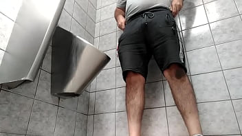 Preview 4 of Hq Porn Zeyna Hd - A busy guy with an uncut dick peeing in a public toilet